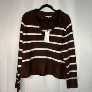 Love Tree Chocolate Knit with Ivory Accents